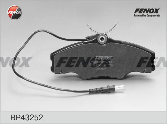 Fenox BP43252 - Тормозные колодки, дисковые, комплект autospares.lv