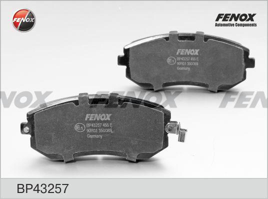 Fenox BP43257 - Тормозные колодки, дисковые, комплект autospares.lv