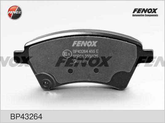 Fenox BP43264 - Тормозные колодки, дисковые, комплект autospares.lv