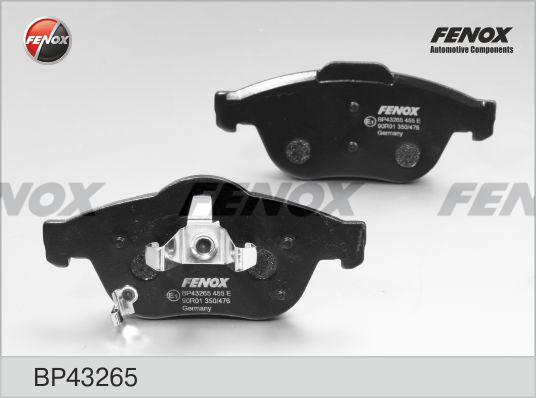 Fenox BP43265 - Тормозные колодки, дисковые, комплект autospares.lv