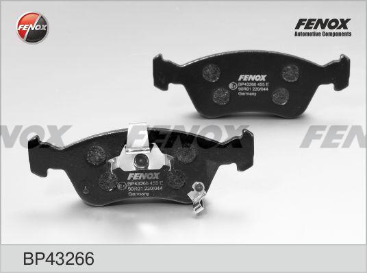 Fenox BP43266 - Тормозные колодки, дисковые, комплект autospares.lv