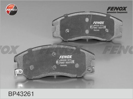 Fenox BP43261 - Тормозные колодки, дисковые, комплект autospares.lv