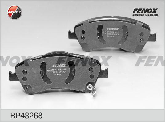 Fenox BP43268 - Тормозные колодки, дисковые, комплект autospares.lv