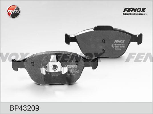 Fenox BP43209 - Тормозные колодки, дисковые, комплект autospares.lv