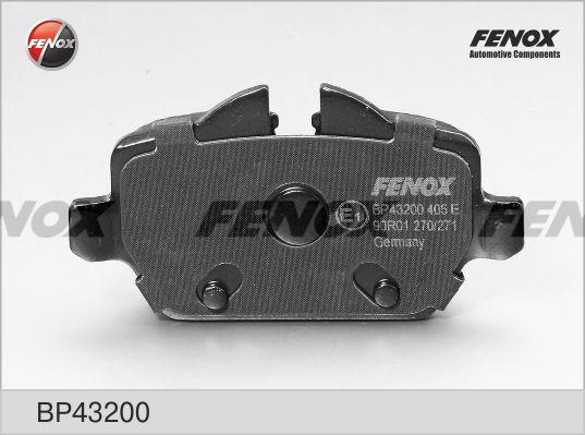 Fenox BP43200 - Тормозные колодки, дисковые, комплект autospares.lv