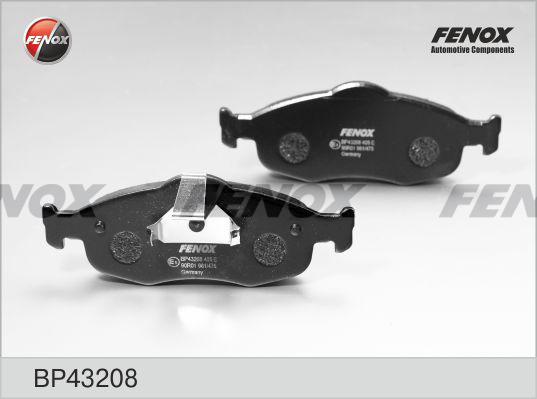 Fenox BP43208 - Тормозные колодки, дисковые, комплект autospares.lv