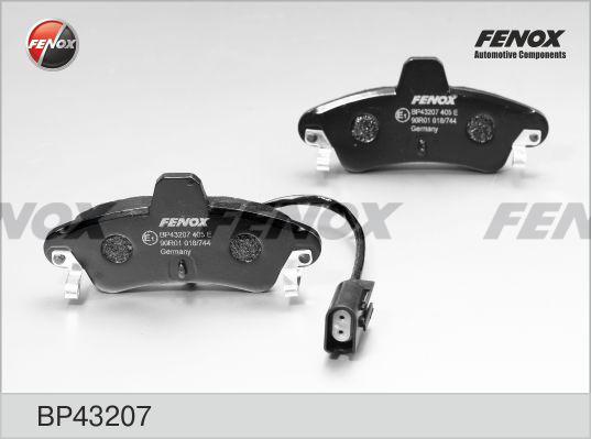 Fenox BP43207 - Тормозные колодки, дисковые, комплект autospares.lv