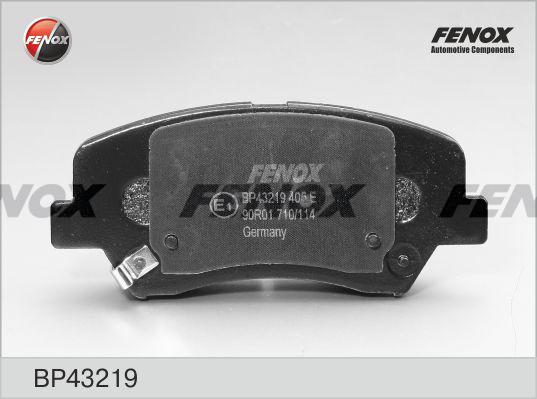 Fenox BP43219 - Тормозные колодки, дисковые, комплект autospares.lv