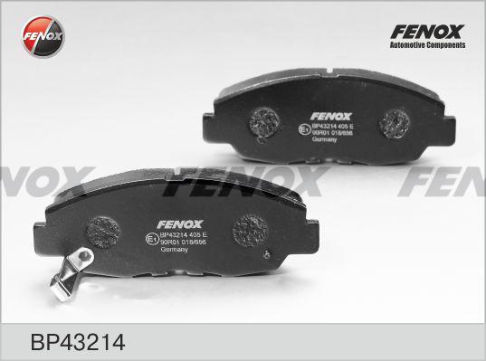 Fenox BP43214 - Тормозные колодки, дисковые, комплект autospares.lv