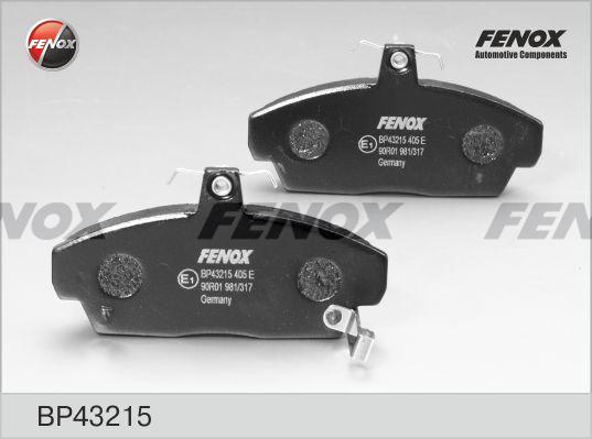 Fenox BP43215 - Тормозные колодки, дисковые, комплект autospares.lv