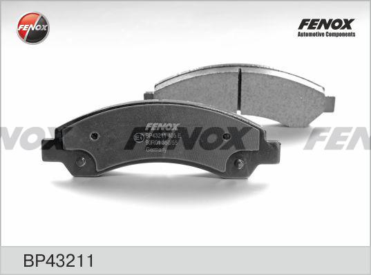 Fenox BP43211 - Тормозные колодки, дисковые, комплект autospares.lv