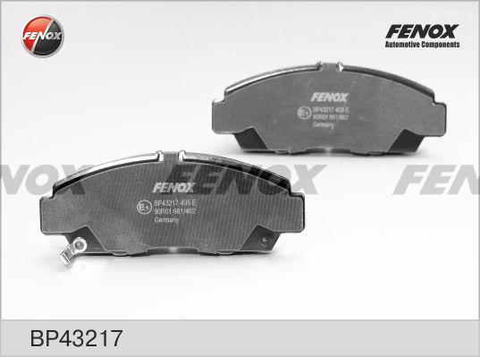 Fenox BP43217 - Тормозные колодки, дисковые, комплект autospares.lv
