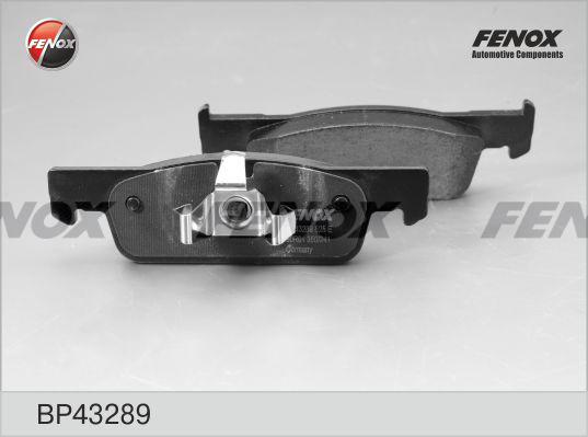 Fenox BP43289 - Тормозные колодки, дисковые, комплект autospares.lv