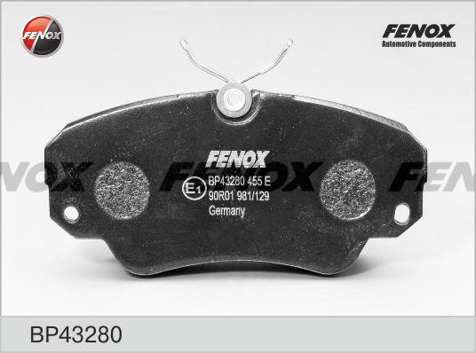 Fenox BP43280 - Тормозные колодки, дисковые, комплект autospares.lv