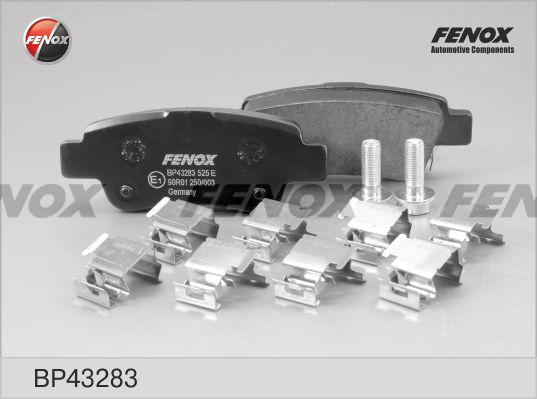 Fenox BP43283 - Тормозные колодки, дисковые, комплект autospares.lv