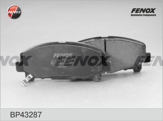 Fenox BP43287 - Тормозные колодки, дисковые, комплект autospares.lv