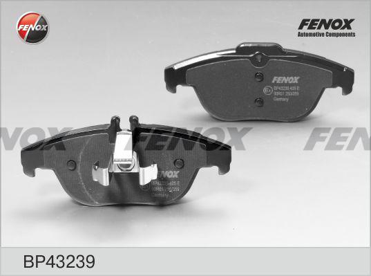 Fenox BP43239 - Тормозные колодки, дисковые, комплект autospares.lv