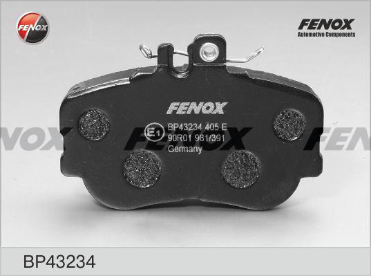 Fenox BP43234 - Тормозные колодки, дисковые, комплект autospares.lv