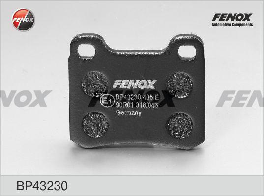 Fenox BP43230 - Тормозные колодки, дисковые, комплект autospares.lv