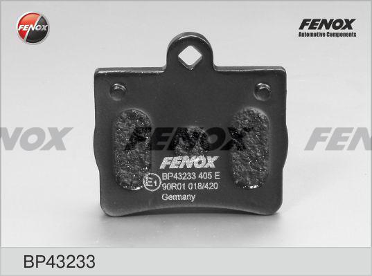 Fenox BP43233 - Тормозные колодки, дисковые, комплект autospares.lv