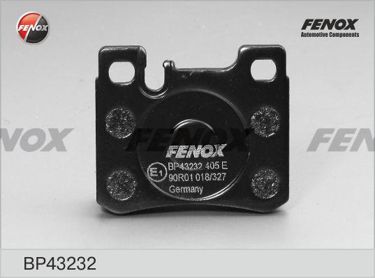 Fenox BP43232 - Тормозные колодки, дисковые, комплект autospares.lv