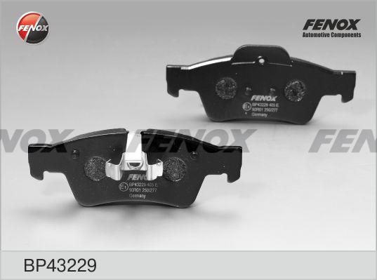 Fenox BP43229 - Тормозные колодки, дисковые, комплект autospares.lv