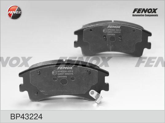 Fenox BP43224 - Тормозные колодки, дисковые, комплект autospares.lv