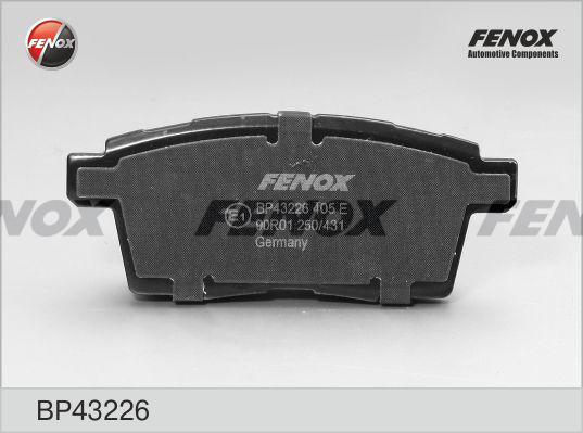 Fenox BP43226 - Тормозные колодки, дисковые, комплект autospares.lv