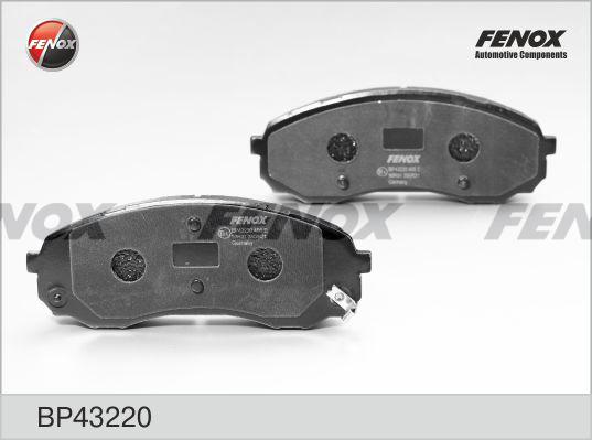 Fenox BP43220 - Тормозные колодки, дисковые, комплект autospares.lv
