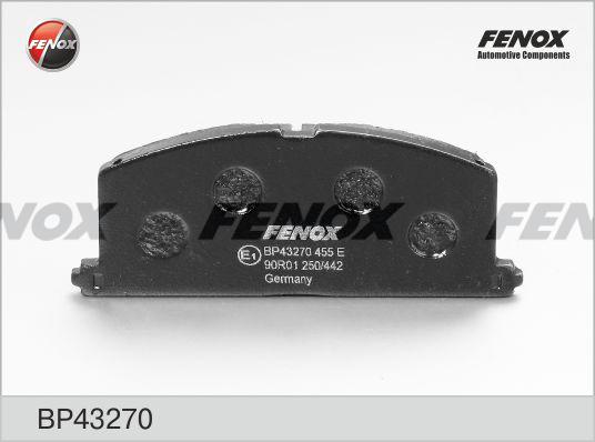 Fenox BP43270 - Тормозные колодки, дисковые, комплект autospares.lv