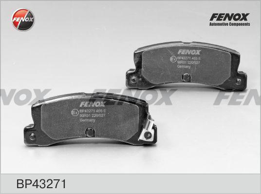 Fenox BP43271 - Тормозные колодки, дисковые, комплект autospares.lv