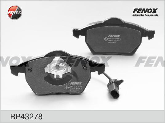 Fenox BP43278 - Тормозные колодки, дисковые, комплект autospares.lv