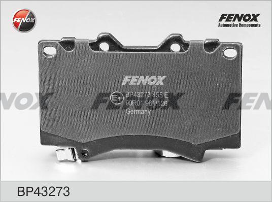Fenox BP43273 - Тормозные колодки, дисковые, комплект autospares.lv