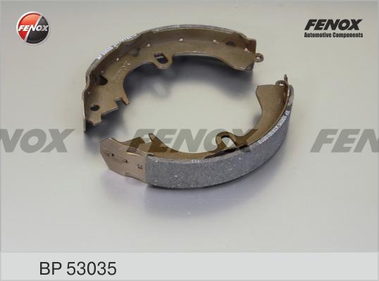 Fenox BP53035 - Комплект тормозных колодок, барабанные autospares.lv