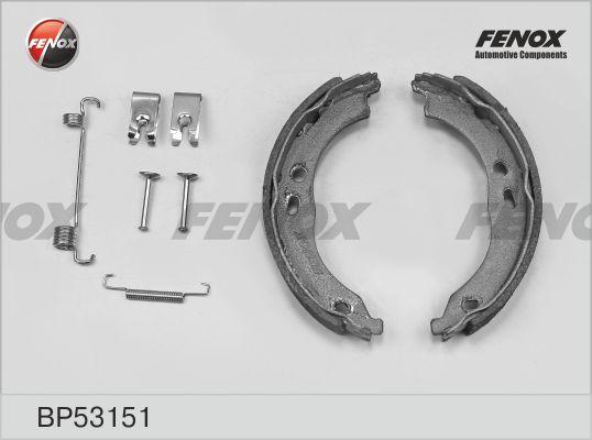 Fenox BP53151 - Комплект тормозных колодок, барабанные autospares.lv