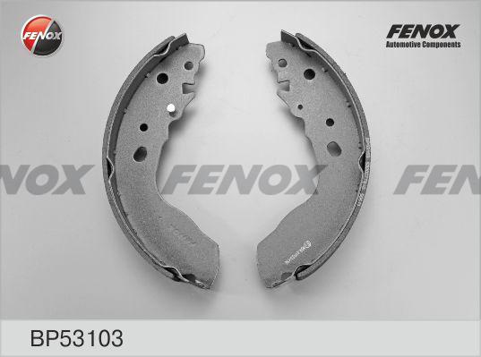 Fenox BP53103 - Комплект тормозных колодок, барабанные autospares.lv