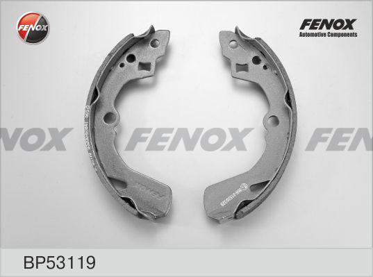 Fenox BP53119 - Комплект тормозных колодок, барабанные autospares.lv