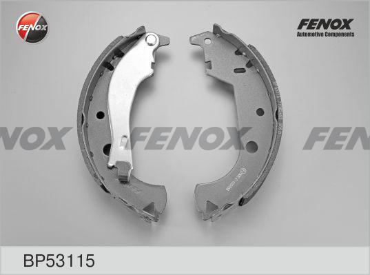 Fenox BP53115 - Комплект тормозных колодок, барабанные autospares.lv