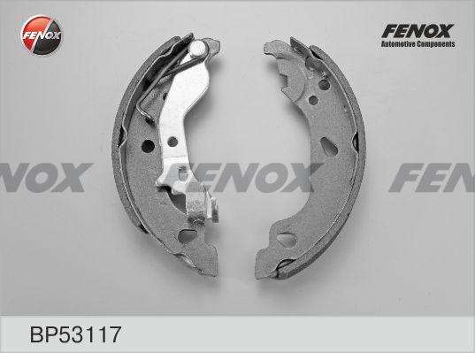 Fenox BP53117 - Комплект тормозных колодок, барабанные autospares.lv