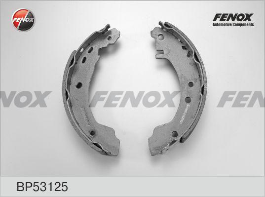 Fenox BP53125 - Комплект тормозных колодок, барабанные autospares.lv