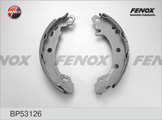 Fenox BP53126 - Комплект тормозных колодок, барабанные autospares.lv