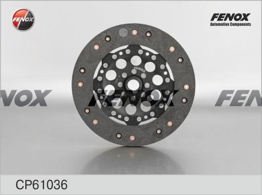 Fenox CP61036 - Диск сцепления, фрикцион autospares.lv