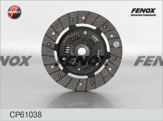 Fenox CP61038 - Диск сцепления, фрикцион autospares.lv