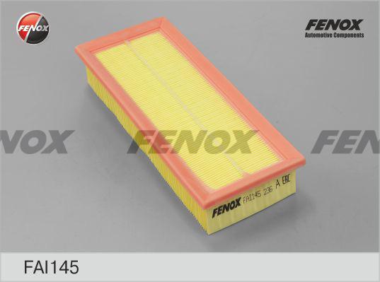 Fenox FAI145 - Воздушный фильтр, двигатель autospares.lv
