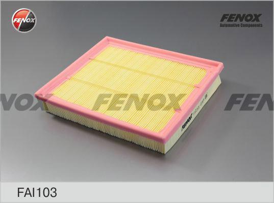 Fenox FAI103 - Воздушный фильтр, двигатель autospares.lv