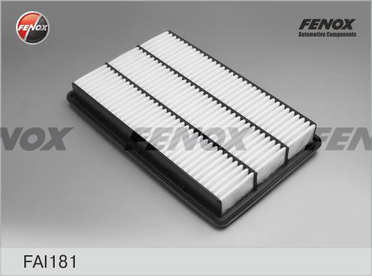 Fenox FAI181 - Воздушный фильтр, двигатель autospares.lv