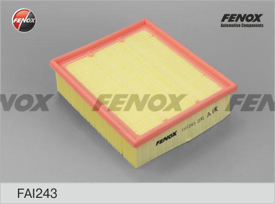 Fenox FAI243 - Воздушный фильтр, двигатель autospares.lv