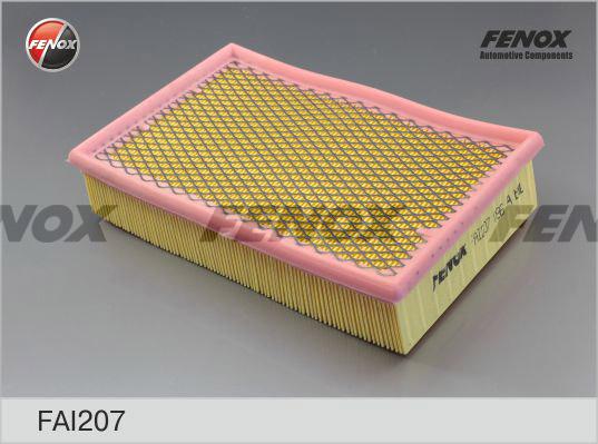 Fenox FAI207 - Воздушный фильтр, двигатель autospares.lv