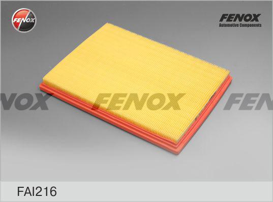 Fenox FAI216 - Воздушный фильтр, двигатель autospares.lv