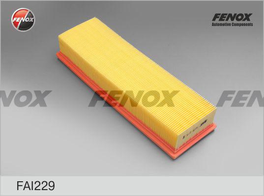 Fenox FAI229 - Воздушный фильтр, двигатель autospares.lv